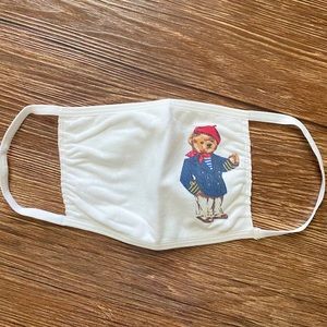 Ralph Lauren Polo Bear Face Mask | Brand New